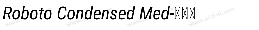 Roboto Condensed Med字体转换